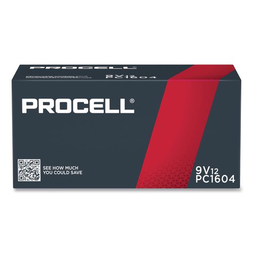 Professional Alkaline 9V Batteries, 72/Carton