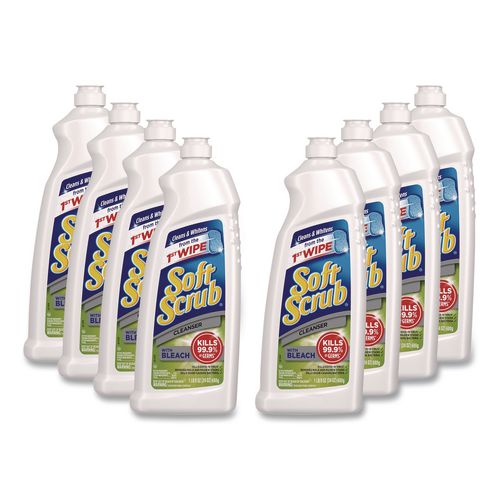 Antibacterial Surface Cleanser with Bleach, 24 oz Bottle, 8/Carton