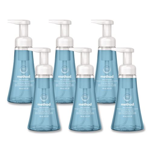 Foaming Hand Wash, Sea Minerals Scent, 10 oz, 6/Carton