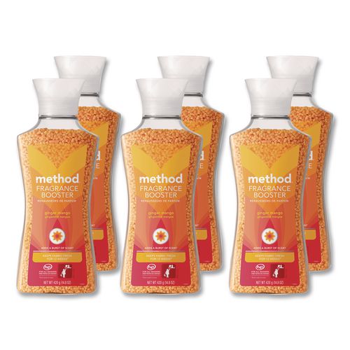 Fragrance Booster Beads, Ginger Mango Scent, 14.8 oz Bottle, 6/Carton