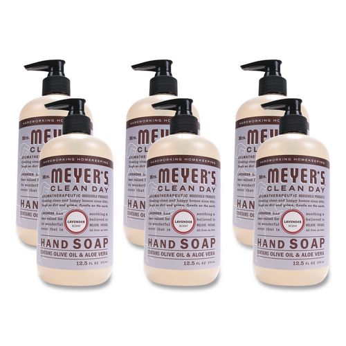 Clean Day Liquid Hand Soap, Lavender Scent, 12.5 oz, 6/Carton