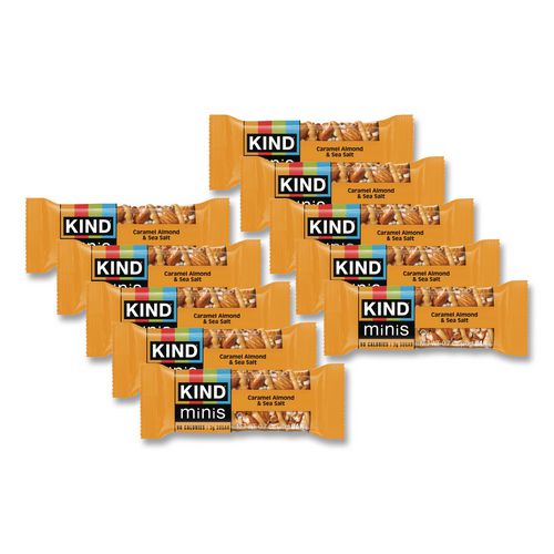 KIND Minis, Caramel Almond Nuts/sea Salt, 0.7 Oz, 10/pack