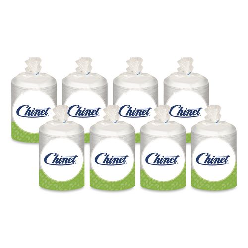 Classic Paper Plates, 6.75" dia, White, 125/Pack, 8 Packs/Carton