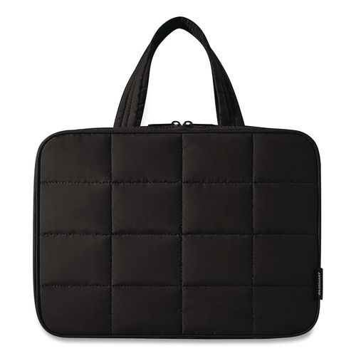 SpaceSaver Puffy Toiletry Bag, 4.75 x 11 x 8, Black