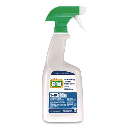 Disinfecting Cleaner with Bleach, Unscented, 32 oz Spray Bottle