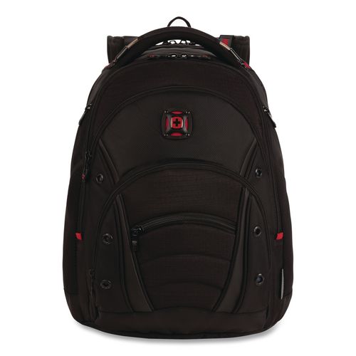 Synergy Laptop Backpack, Fits Devices Up to 15.9", 14.2 x 10.2 x 18.1, Black