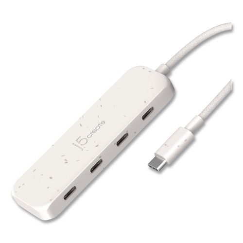 4-Port USB-C Hub, Pure White