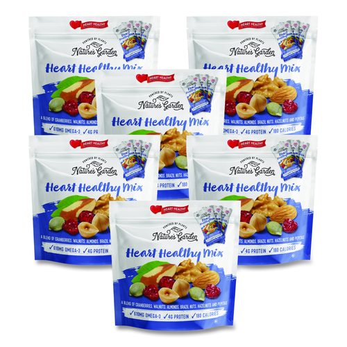 Healthy Heart Mix, 1.2 oz Pouch, 7 Pouches/Pack, 6 Packs/Carton