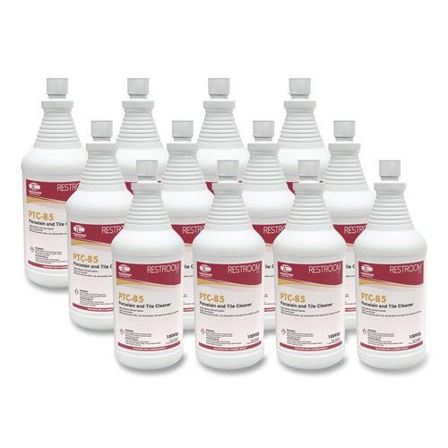 Image of Theochem Laboratories PTC-85 Porcelain and Tile Cleaner, Pleasant Scent, 32 oz Bottle, 12/Carton