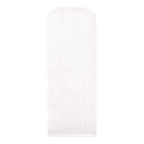 Grease-Resistant Single-Serve Hot Dog Bags, 3.5 x 1.5 x 8.5, White, 6,000/Carton