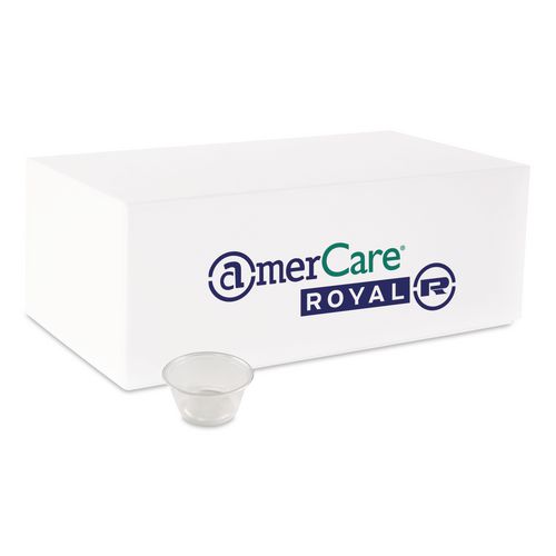 Portion Cups, 2 oz, Clear, 100/Pack, 25 Packs/Carton