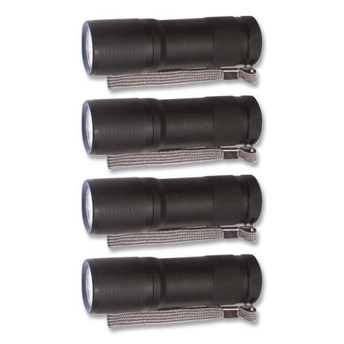 UV/Black Light, VeriClean, 3 AAA Batteries (Sold Separately), Black, 4/Carton