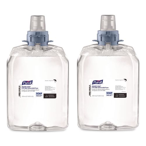 HEALTHY SOAP 0.5% BAK Antimicrobial Foam Refill, For FMX-20 Dispenser, Light Fresh Scent, 2,000 mL, 2/Carton