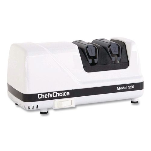 Chef'sChoice Model 320 Professional Electric Knife Sharpener with Diamond Hone, Silver