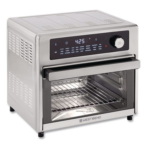 West Bend XL Air Fryer Oven with 24 Presets, 26 Quart, Silver
