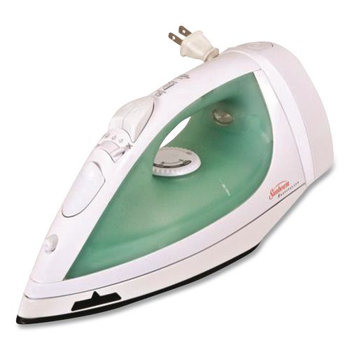 Hospitality GreenSense Steam Iron, 1,400 W, White/Green
