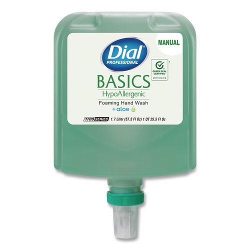 Basics Hypoallergenic Foaming Hand Wash Refill for 1700 Dispenser, Fresh Floral Scent, 1.7 L, 3/Carton