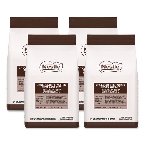 Premium Hot Chocolate Mix, Rich Chocolate, 1.75 lb Bag, 6/Carton