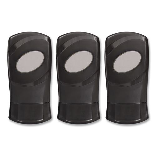 FIT Universal Manual Dispenser, 1.2 L, 4 x 5.13 x 10.5, Slate, 3/Carton
