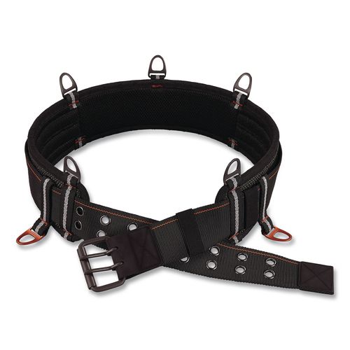Arsenal 5556 3-Inch Padded Tool Belt - Tool Tethering Attachment Points, 38" to 48" Waist, Medium/Large, Polyester, Black