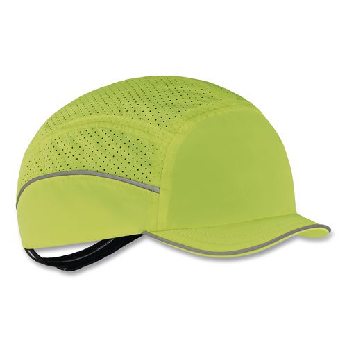 Skullerz 8955 Lightweight Bump Cap Hat, Micro Hat, One Size Fits Most, (Up to 7.5), Lime