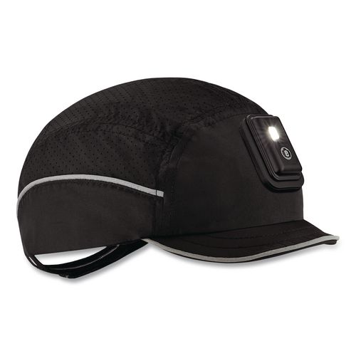 Skullerz 8965F(x) Bump Cap Hat - Rechargeable LED Light, Micro Hat, One Size Fits Most (Up to 7.5), Black