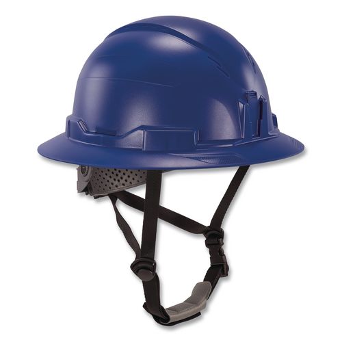 Skullerz 8963-MIPS Full Brim Safety Helmet with MIPS Protection Type 2, Class E, 6-Point Ratchet Suspension, (6.5 to 8), Blue