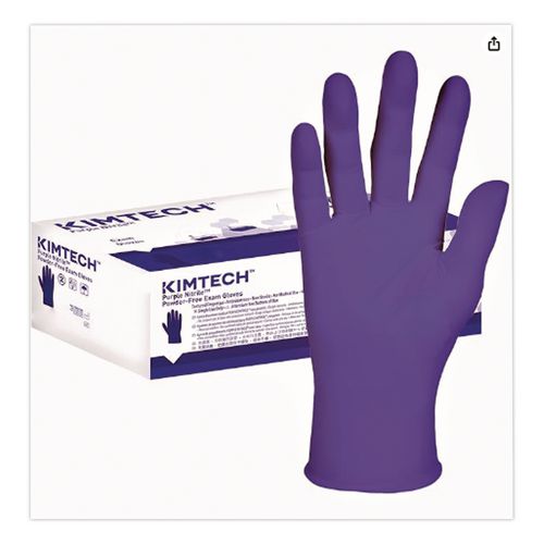 PURPLE NITRILE Exam Gloves, Powder-Free, X-Small, 2.8 mil Thick, Lavender, 250/Box