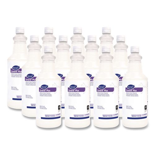 Emerel Plus Cream Cleanser, 32 oz Squeeze Bottle, 12/Carton