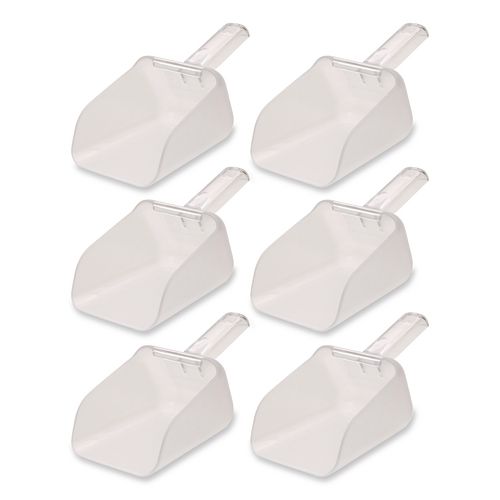 Bouncer Contour Scoop, Plastic, 29", Clear, 6/Carton
