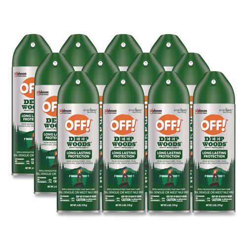 Deep Woods Insect Repellent, 6 oz Aerosol Spray, 12/Carton
