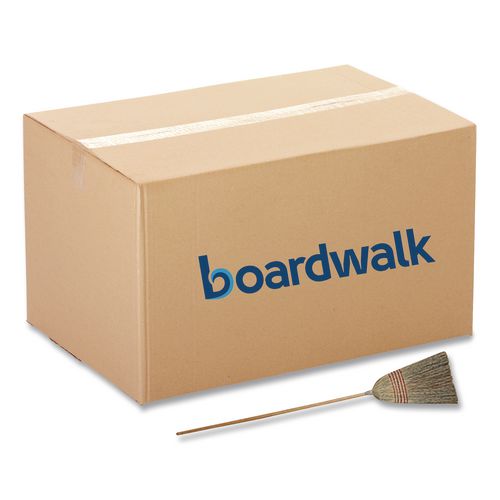 Boardwalk® Parlor Broom, Corn Fiber Bristles, 55" Overall Length, Natural ;