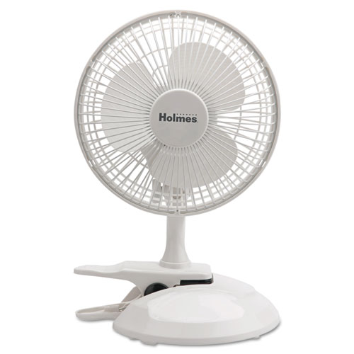 Holmes® 6" Convertible Clip/Desk Fan, 2 Speed, White