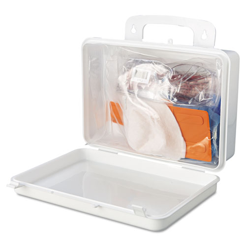 Image of Bloodborne Pathogen Cleanup Kit, 10 x 7 x 2.5, OSHA Compliant, Plastic Case