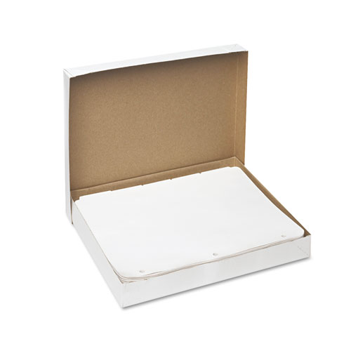 Write & Erase Plain-Tab Paper Dividers, 5-Tab, Letter, White, 36 Sets