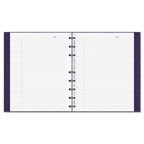 MIRACLEBIND NOTEBOOK, 1 SUBJECT, MEDIUM/COLLEGE RULE, PURPLE COVER, 9.25 X 7.25, 75 SHEETS