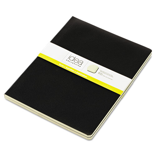 IDEA COLLECTIVE JOURNAL, 1 SUBJECT, WIDE/LEGAL RULE, BLACK COVER, 10 X 7.5, 48 SHEETS, 2/PACK