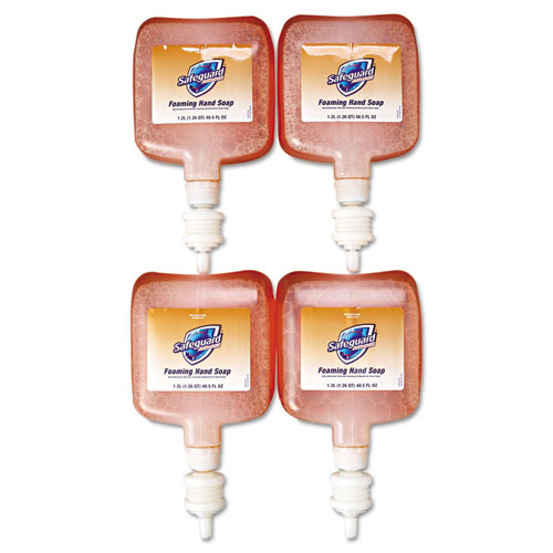 Image of Safeguard™ Professional Antibacterial Foam Hand Soap, Pleasant Scent, 1,200 Ml Refill, 4/Carton