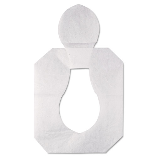 Image of Health Gards Toilet Seat Covers, Half-Fold, 14.25 x 16.5, White, 250/Pack, 4 Packs/Carton
