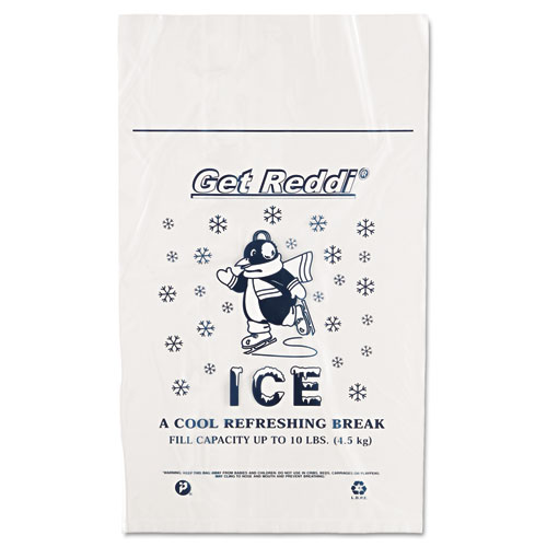 Image of Ice Bags, 1.5 mil, 12" x 21", Clear, 1,000/Carton