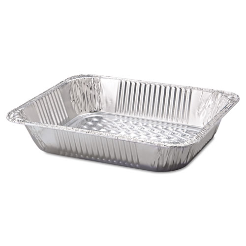Image of Aluminum Steam Table Pans, Half-Size Deep, 2.56" Deep, 10.38 x 12.75, 100/Carton