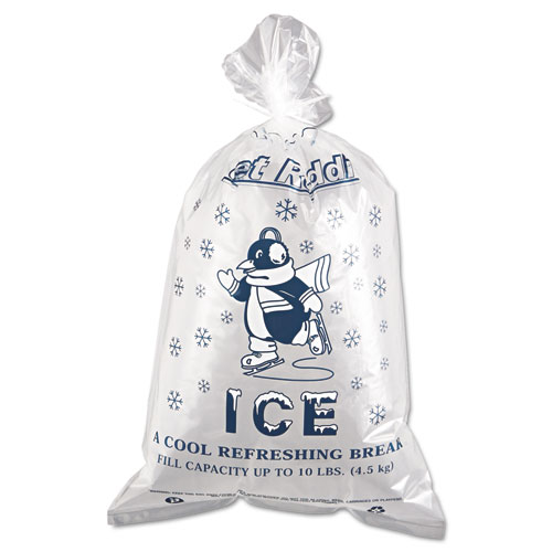 Ice Bags, 1.5 mil, 12 x 21, Clear, 1,000/Carton