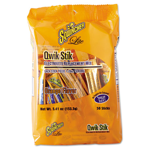 Sugar-Free Qwik Stik Energy Drink Mix, Orange, 1.26oz Packet, 500/carton