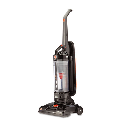 Image of Hoover® Commercial Task Vac Bagless Lightweight Upright Vacuum, 14" Cleaning Path, Black