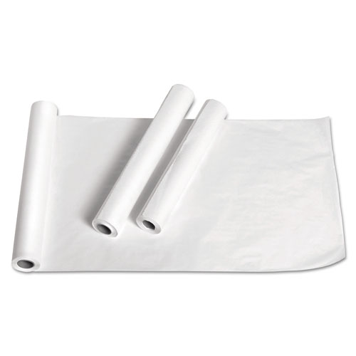 Image of Exam Table Paper, Deluxe Crepe, 18" x 125 ft, White, 12 Rolls/Carton