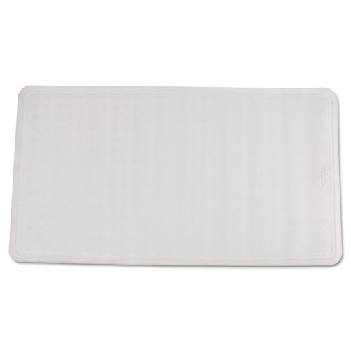 Image of Rubbermaid® Commercial Safti-Grip Latex-Free Vinyl Bath Mat, 16 X 28, White