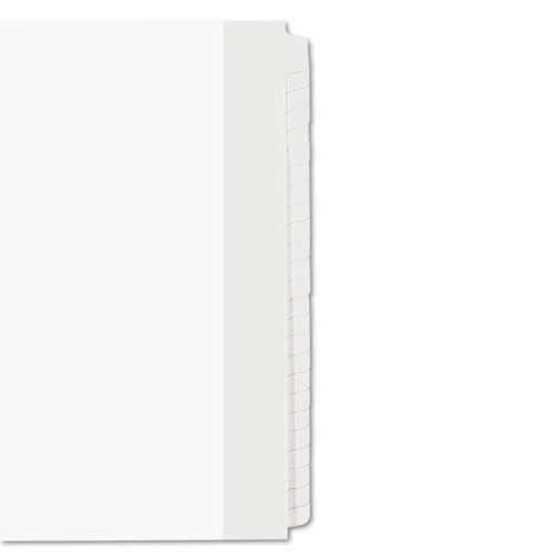 Image of Blank Tab Legal Exhibit Index Divider Set, 25-Tab, 11 x 8.5, White, 1 Set