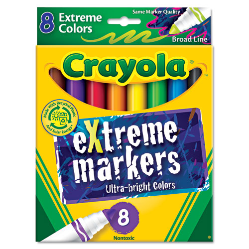 Crayola® Extreme Color Marker, Assorted, 8/Pack