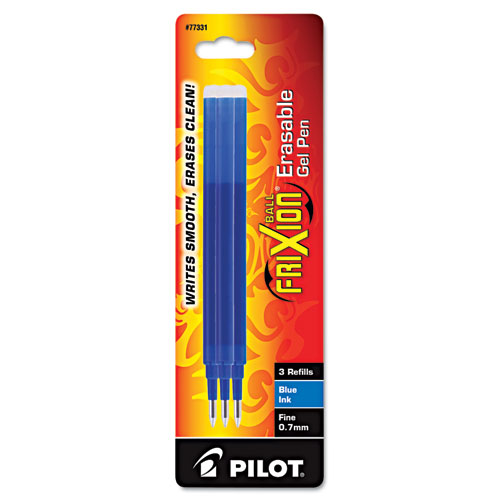 Pilot® Refill for FriXion Erasable Gel Ink Pen, Blue, 3/Pk