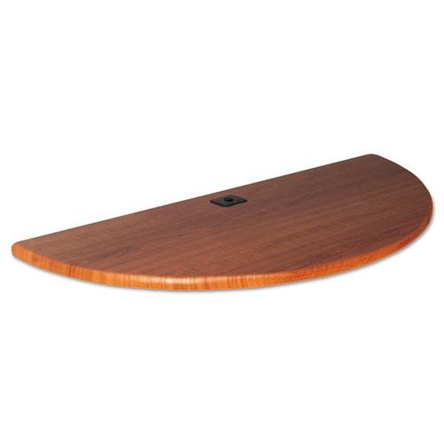 Height-Adjustable Flipper Table Top, Half-Round, 48w X 24d, Cherry